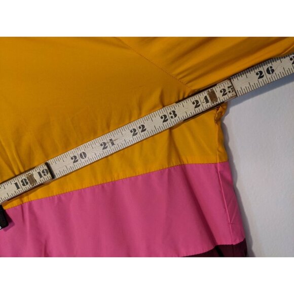 VICTORIA'S SECRET PINK SHERPA LINED JACKET Medium Pink Purple and Yellow - Picture 6 of 8
